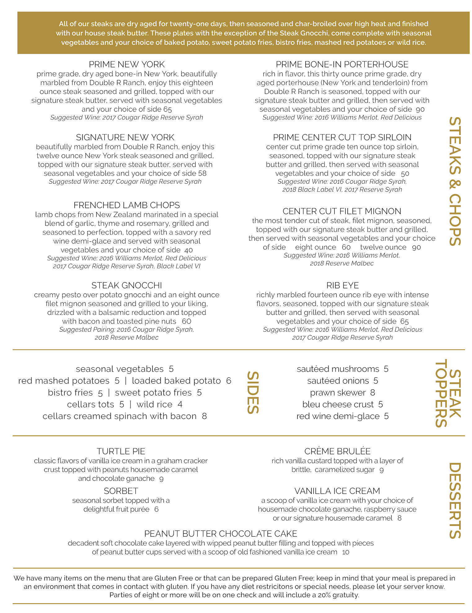 Menu – Wapato Point Cellars